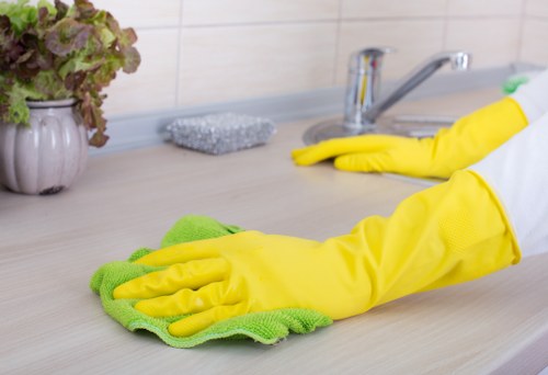 Professional carpet cleaning in an office setting in N16