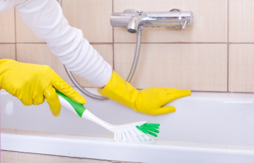 Local commercial cleaning team working in N16
