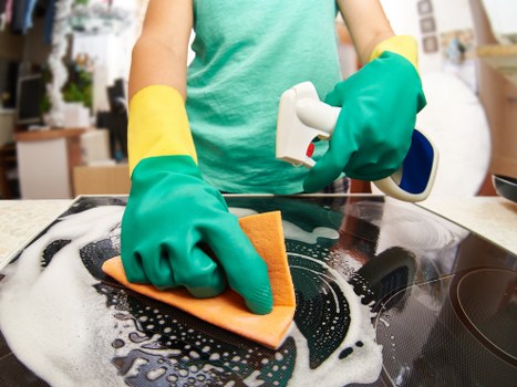 Local cleaners preparing a one-off clean in N16 flat